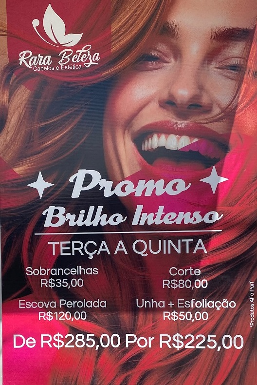 Banner Promo Brilho Intenso da Rara Beleza